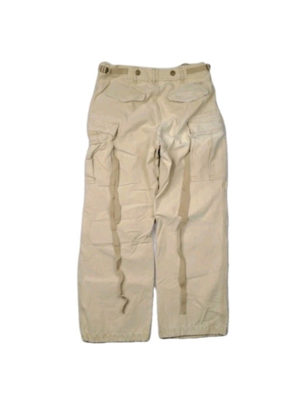 Vtg Y2K Abercrombie Fitch Cargo Pants 32x30 Military Straps Fatigues Heavy Baggy